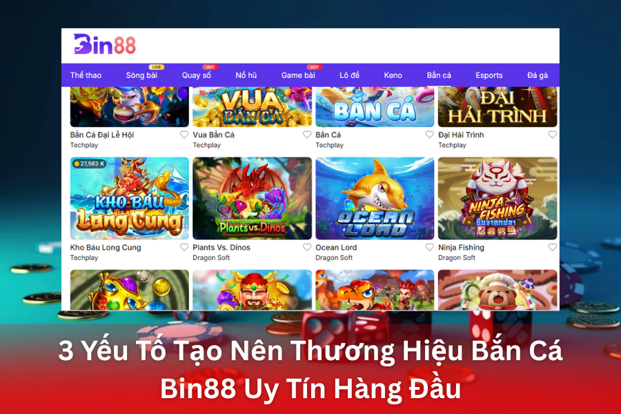 Bắn Cá Bin88 Sân Chơi Minh Bạch - Cam Kết Trả Thưởng Nhanh Chóng và An Toàn Tuyệt Đối