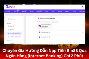ảnh đại diện Chuyên Gia Hướng Dẫn Nạp Tiền Bin88 Qua Ngân Hàng (Internet Banking) Chỉ 2 Phút