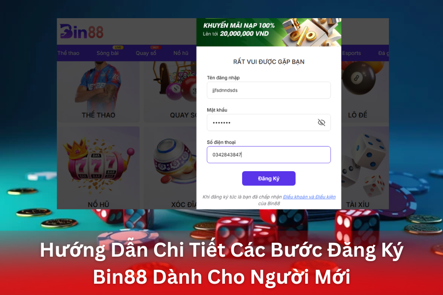 Hướng Dẫn Đăng Ký Bin88 & Xác Minh Tài Khoản Đầy Đủ Nhất