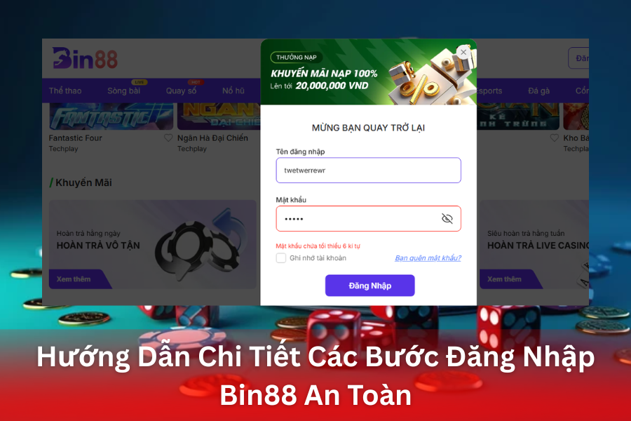 Hướng Dẫn Đăng Nhập Bin88 Mẹo Vào Nhanh & Bảo Mật Tài Khoản